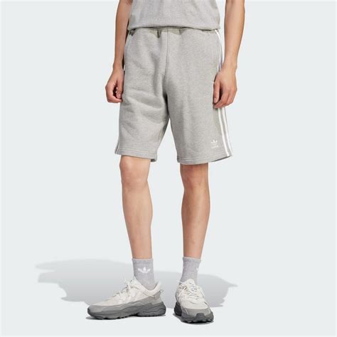 adidas herren 3-streifen shorts medium grey heather|Shop adidas Originals 3.